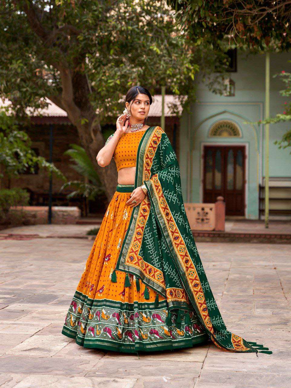 Women's Traditional Printed Lehenga Choli Set with Bandhani Dupatta ? Festive & Navratri Wear - Image 2